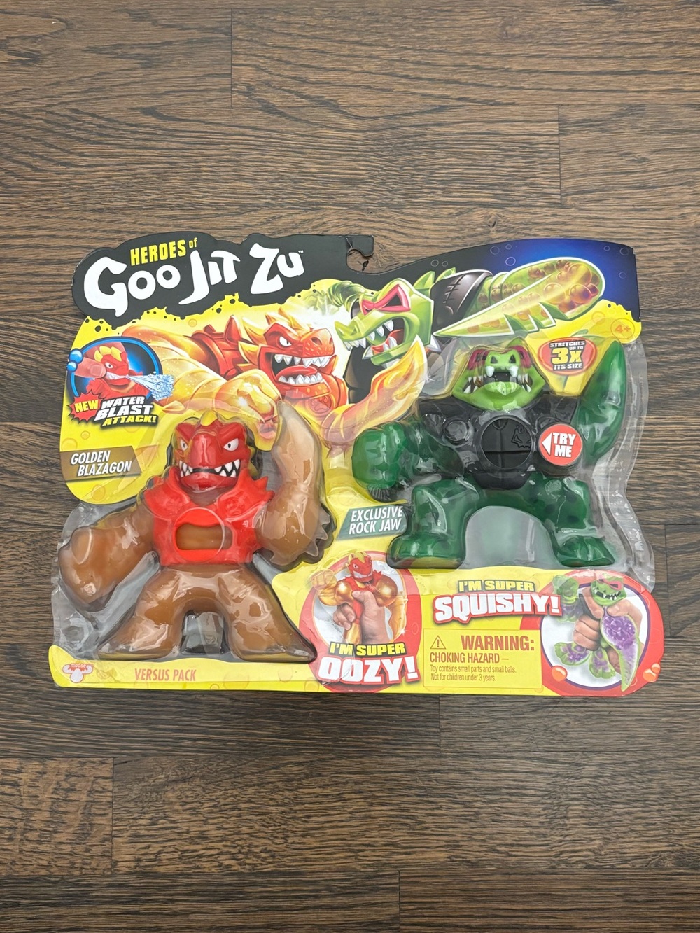 Heroes of Goo Jit Zu Golden Blazagon vs Rock Jaw Versus Pack New Sealed